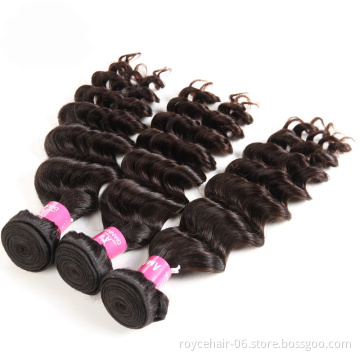 Raw Virgin Indian Hair Bundles 100% Human Hair Extensions For Black Women